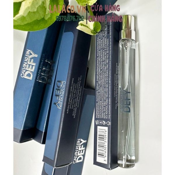 [Ống 10ml] Nước Hoa Nam Calvin Klein Defy For Men EDT 100ml; dạng xịt
