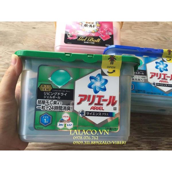 Viên nước giặt xả Ariel Nhật - Hộp 18 viên