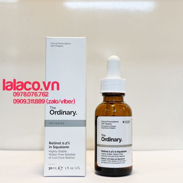 Tinh chất Retinol Squalane nồng độ 0.2% - 0.5% - 1% - The Ordinary
