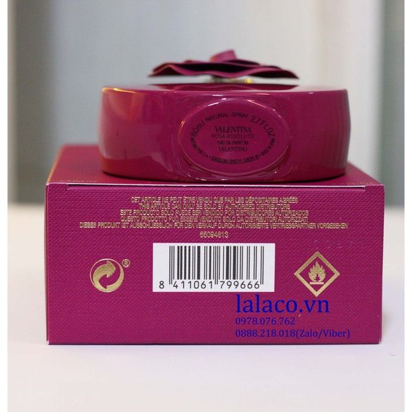 [ Rách seal - 1 chai duy nhất] Nước hoa Nữ Valentino Valentina Rosa Assoluto For Women EDP 80ml