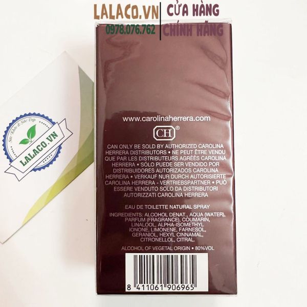 [30ml] Nước Hoa Nam Carolina Herrera 212 Sexy Men EDT; Sexy, Cuốn hút , Nam tính