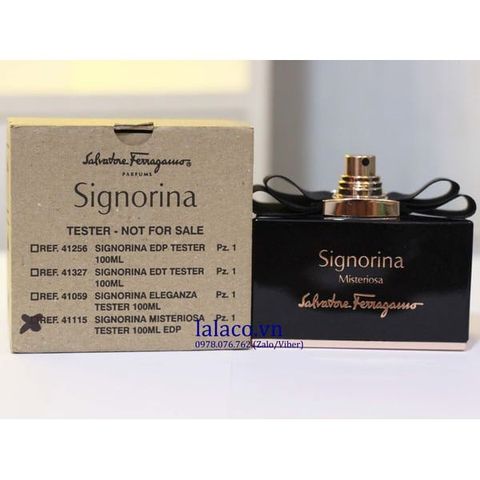 [Có nắp ] Nước hoa Nữ Tester Salvatore Ferragamo Signorina Misteriosa EDP 100ml