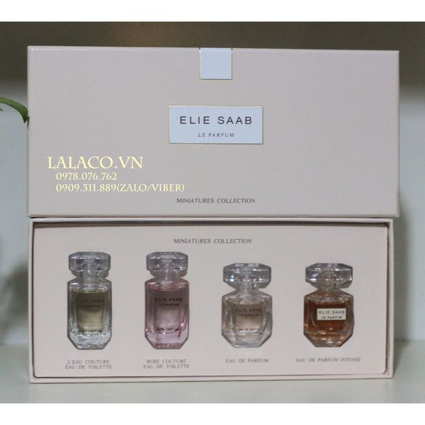 [ sale xấu hộp] Bộ Nước hoa Gift Set Mini Elie Saab Le Parfum 4 chai 2018