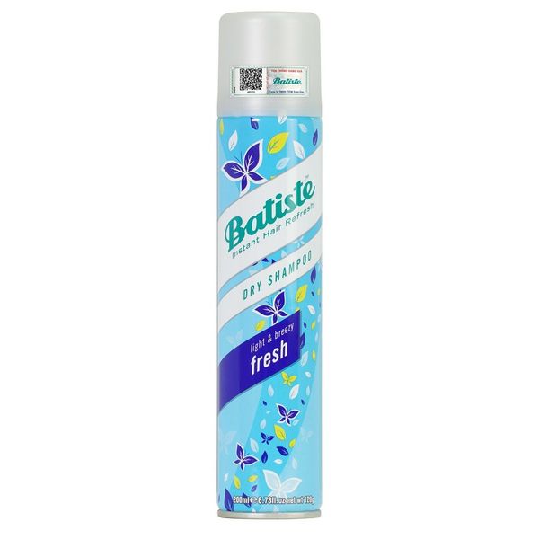 Dầu Gội Khô Batiste Dry Shampoo 200ml Hết Ngứa, Hết Bết Dính Tóc Bồng Bềnh Tức Thì