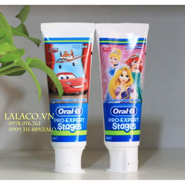 Kem đánh răng cho trẻ em Oral-B Stages 75ml