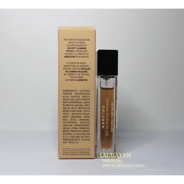 Ống nước Hoa mini Narciso Poudree 10ml