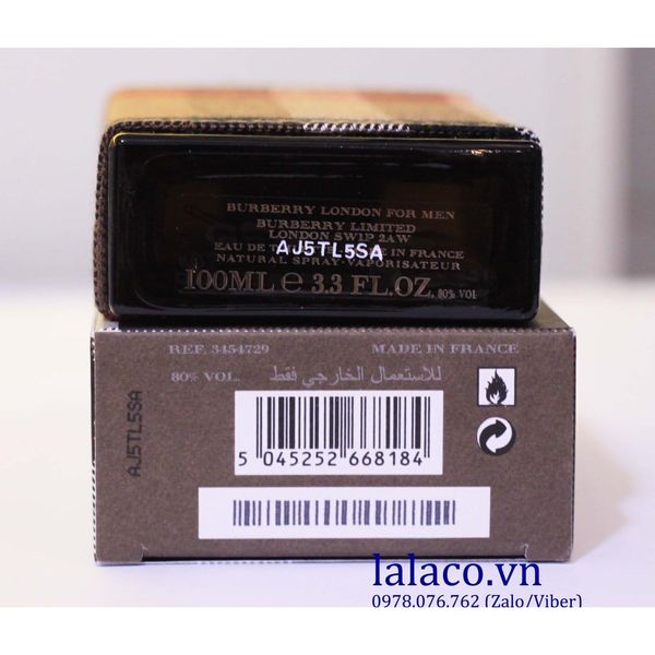 Nước hoa nam Burberry London For Men EDT 100ml