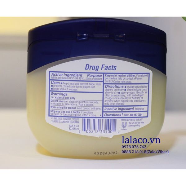 Vaseline Baby nhãn hồng USA (368g)
