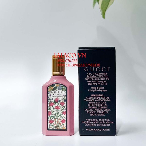 [Mini] Nước hoa Nữ Gucci Flora Gorgeous Gardenia Eau de Parfum 5ml, mùi hương ngào ngạt hoa cỏ nữ tính