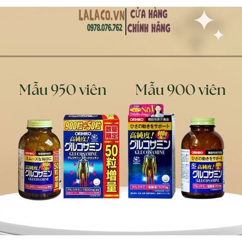 Viên uống bổ sung Glucosamine ORIHIRO Nhật Bản giảm đau xương khớp 900 viên - 950 viên