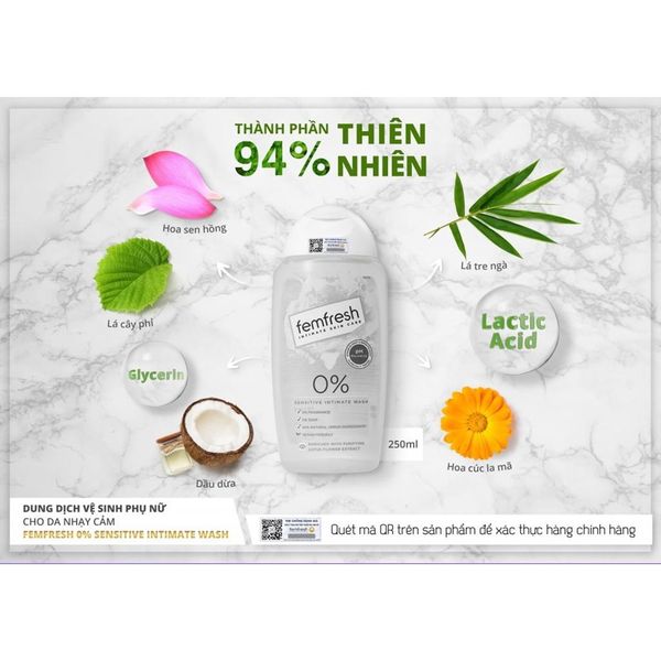 Dung Dịch Vệ Sinh Femfresh Ultimate Care Soothing Wash 250ml Soothing Wash