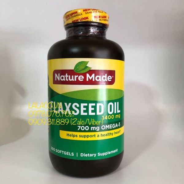 Viên uống Nature Made Flaxseed oil 1400 mg hộp 300 viên