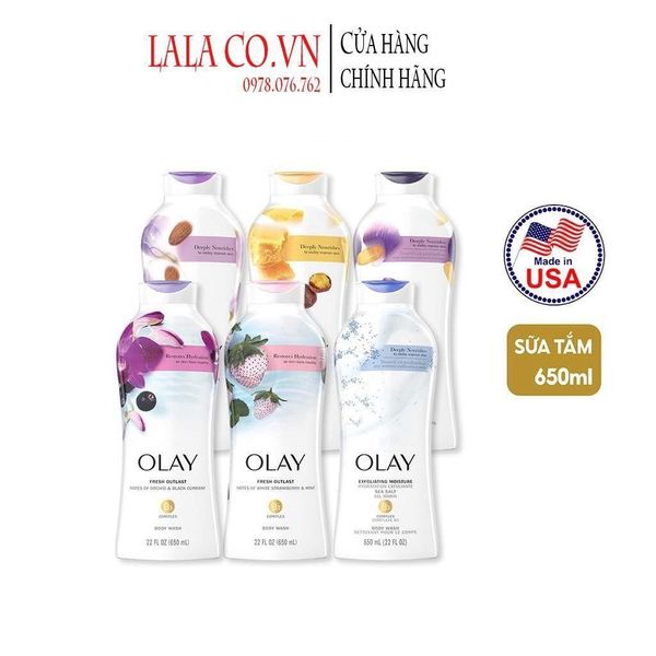 Sữa tắm Olay dưỡng da nhiều mùi 650ml