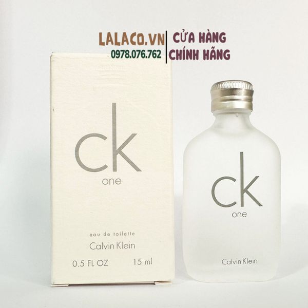 [mini] Nước hoa  Unisex Calvin Klein CK One; trong mát, tinh khiết
