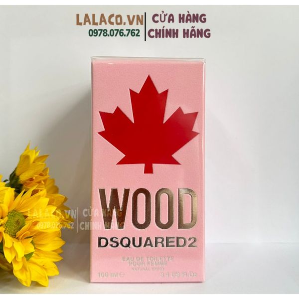Nước Hoa Nữ Dsquared2 Wood Pour Femme EDT 100ml; màu hồng mùi nữ tính gợi cảm