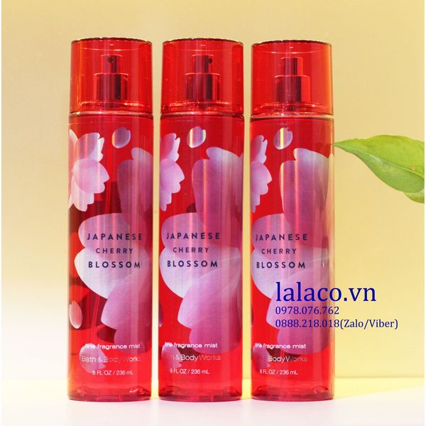 Xịt thơm toàn thân BBW Japanese Cherry Blossoms 236ml