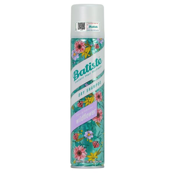 Dầu Gội Khô Batiste Dry Shampoo 200ml Hết Ngứa, Hết Bết Dính Tóc Bồng Bềnh Tức Thì