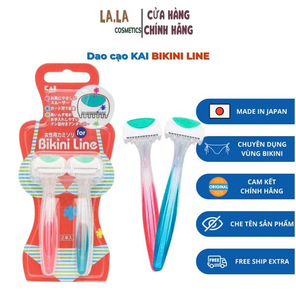 Bộ 2 Dao Cạo Vùng Bikini KAI Nhật Bản (5.5g x 2)