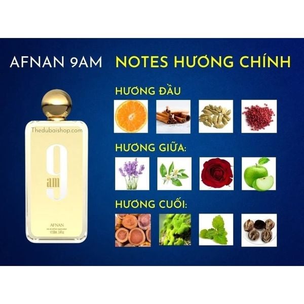 Nước hoa Unisex Afnan 9am & 9pm EDP 100ml