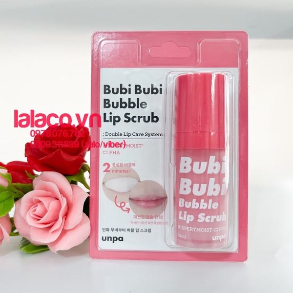 Tẩy Tế Bào Chết Môi Sủi Bọt Bubi Bubi Lip By Unpa