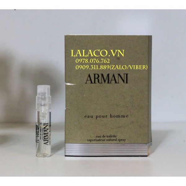 [ Vial ] Nước hoa Giorgio Armani Armani Pour Homme 1ml