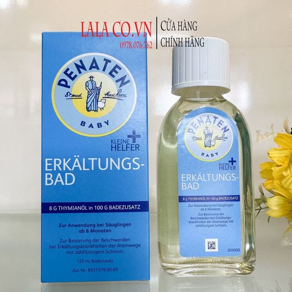 Tinh dầu tắm chống cảm cúm Penaten Đức chai 125ml