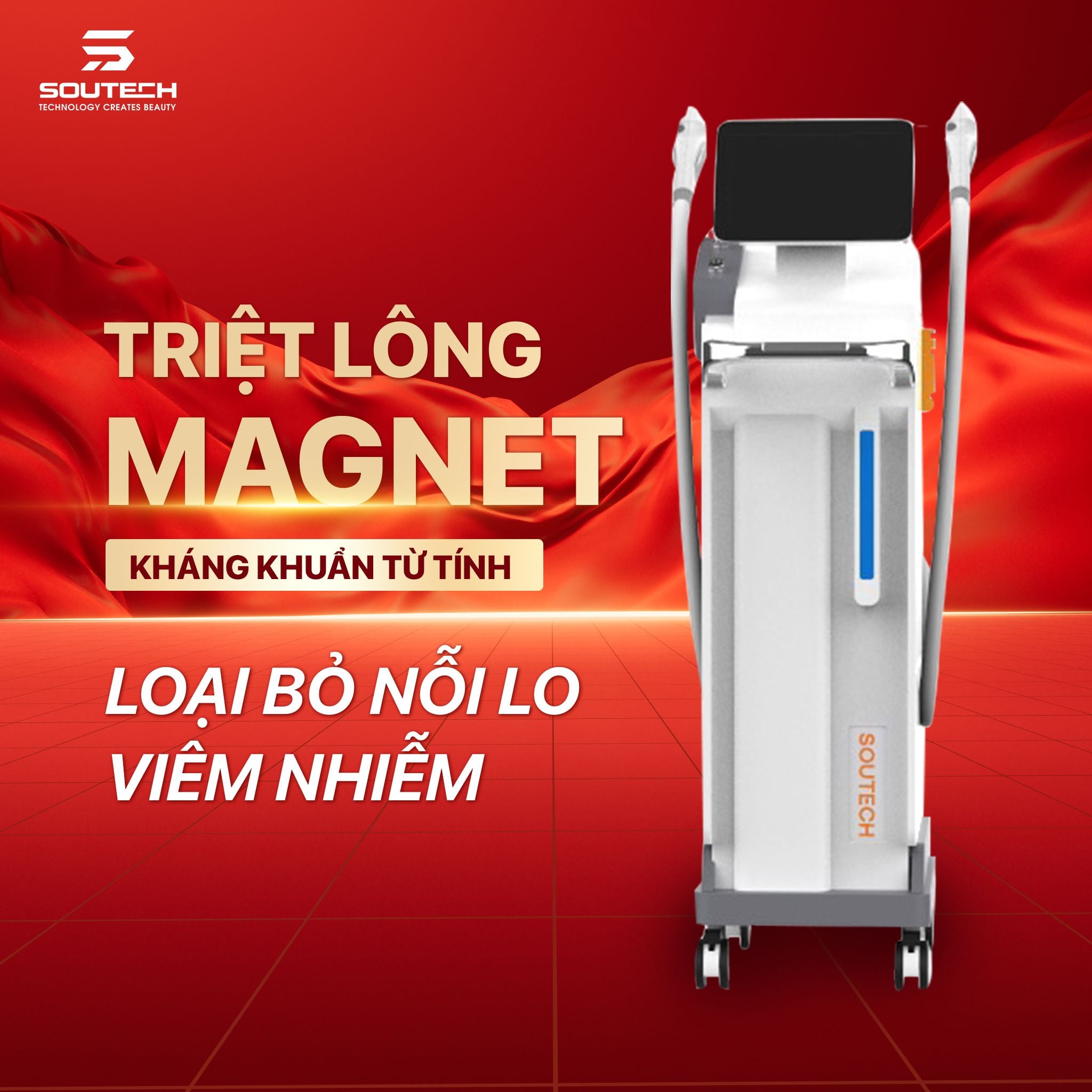 MÁY TRIỆT LÔNG MAGNET KHÁNG KHUẨN – Giải pháp Thẩm Mỹ SOUTECH