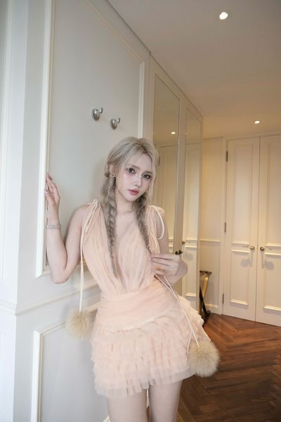  SNOWY DREAM Vera Dress Beige 