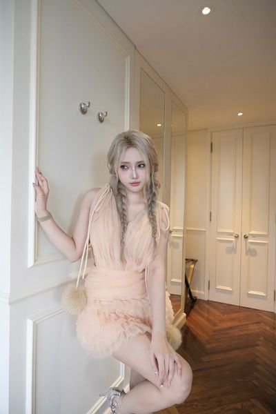  SNOWY DREAM Vera Dress Nâu 