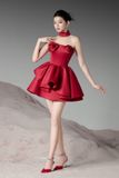  Snowfall Elegance Maroon Dress 