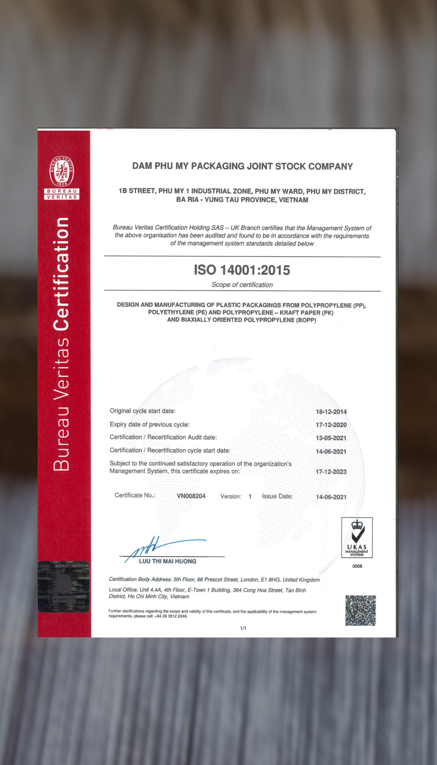 ISO 14001:2015