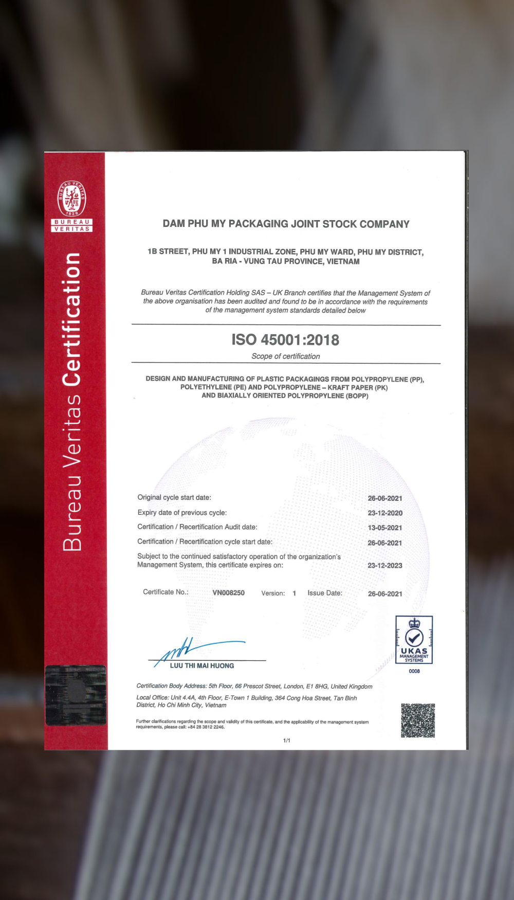 ISO 45001:2018