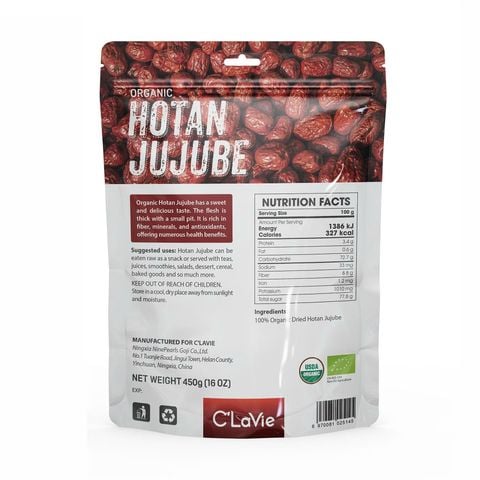  Táo đỏ Hotan hữu cơ C’LaVie 450g (Medium size) 