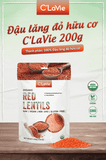  Đậu lăng đỏ hữu cơ C’LaVie 200g 
