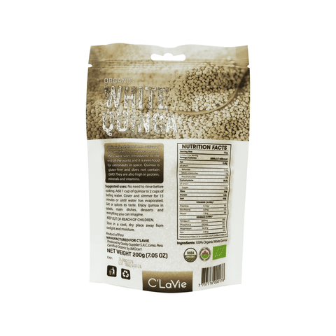  Hạt diêm mạch quinoa trắng hữu cơ C’LaVie 200g 