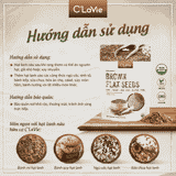  Hạt lanh nâu hữu cơ C’LaVie 200g 