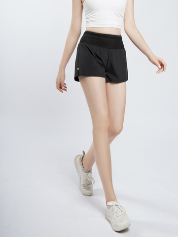Quần Short Nữ Chạy Bộ Running 2 Lớp LV23210205