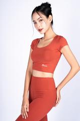 Bộ Tập Yoga Nữ Áo Croptop & Quần Legging Yowin YW23212201 (D)