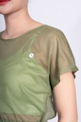 Áo Croptop Lưới Nữ Livan LV24N01F207