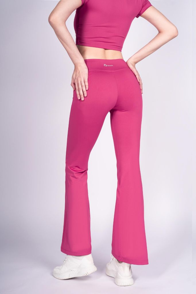 Bộ Tập Yoga Nữ Áo Croptop & Quần Ống Loe Yowin YW24N01F503 (D)