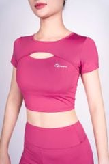 Bộ Tập Yoga Nữ Áo Croptop & Quần Ống Loe Yowin YW24N01F503 (D)