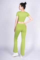 Bộ Tập Yoga Nữ Áo Croptop & Quần Ống Loe Yowin YW24N01F503 (D)