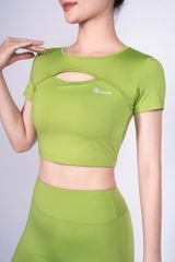 Bộ Tập Yoga Nữ Áo Croptop & Quần Ống Loe Yowin YW24N01F503 (D)
