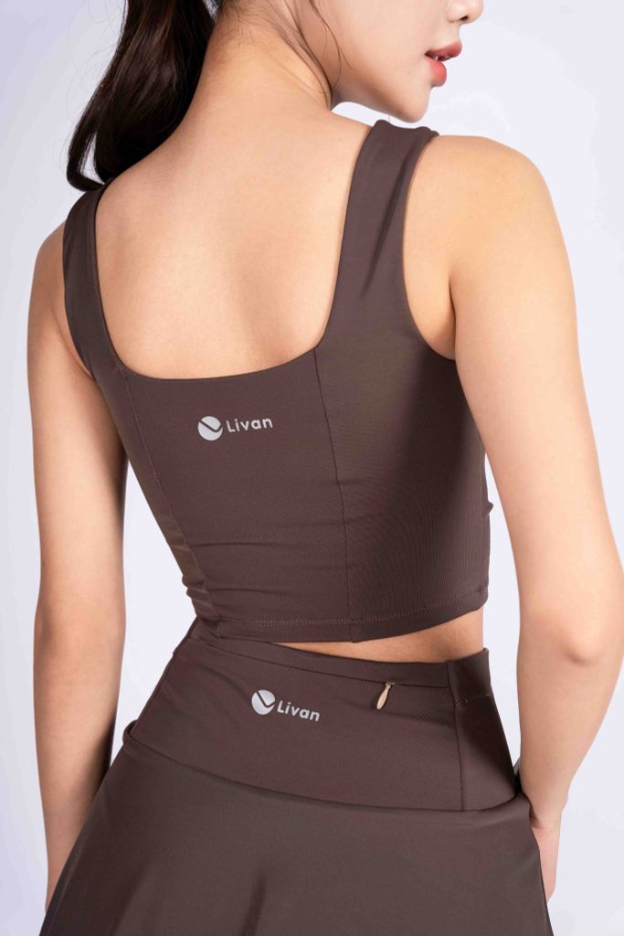 Áo Bra Croptop Tập Yoga Gym Nữ Livan LV24S04F101 (D)