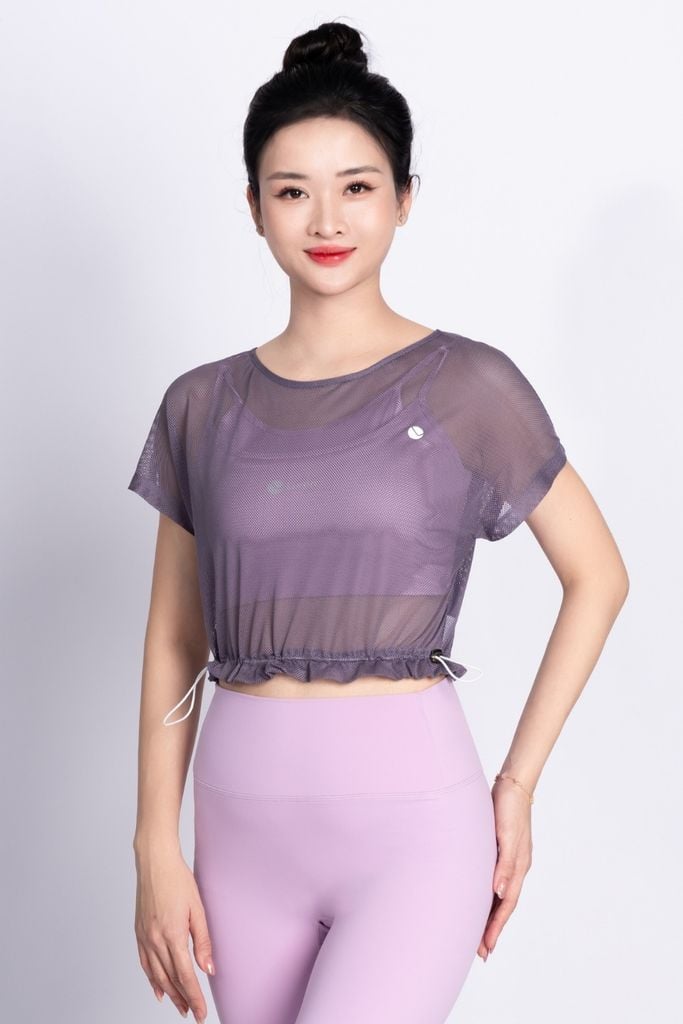 Áo Croptop Lưới Nữ Livan LV24N01F207