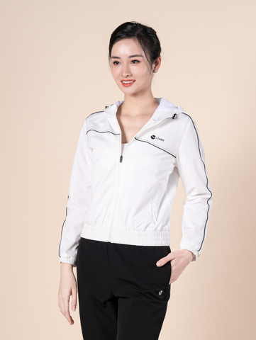 Áo Khoác Gió Nữ Thể Thao 2 Lớp Có Mũ LV23212003