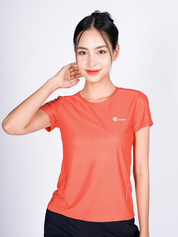 Áo T-shirt Thể Thao Nữ Running Livan LV24N03F201