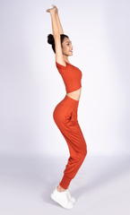 Bộ Tập Yoga Nữ Áo Croptop & Quần Alibaba Yowin YW24N01F501 (D)