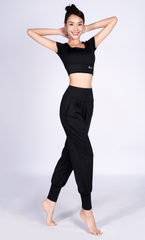 Bộ Tập Yoga Nữ Áo Croptop & Quần Alibaba Yowin YW24N01F501 (D)