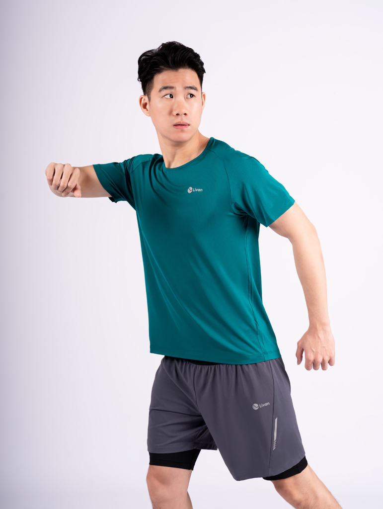 Áo T-shirt Thể Thao Nam Chạy Bộ Siêu Nhẹ LV23221007